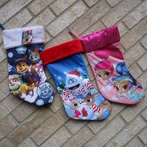 Bundel of 3 Christmas stockings.